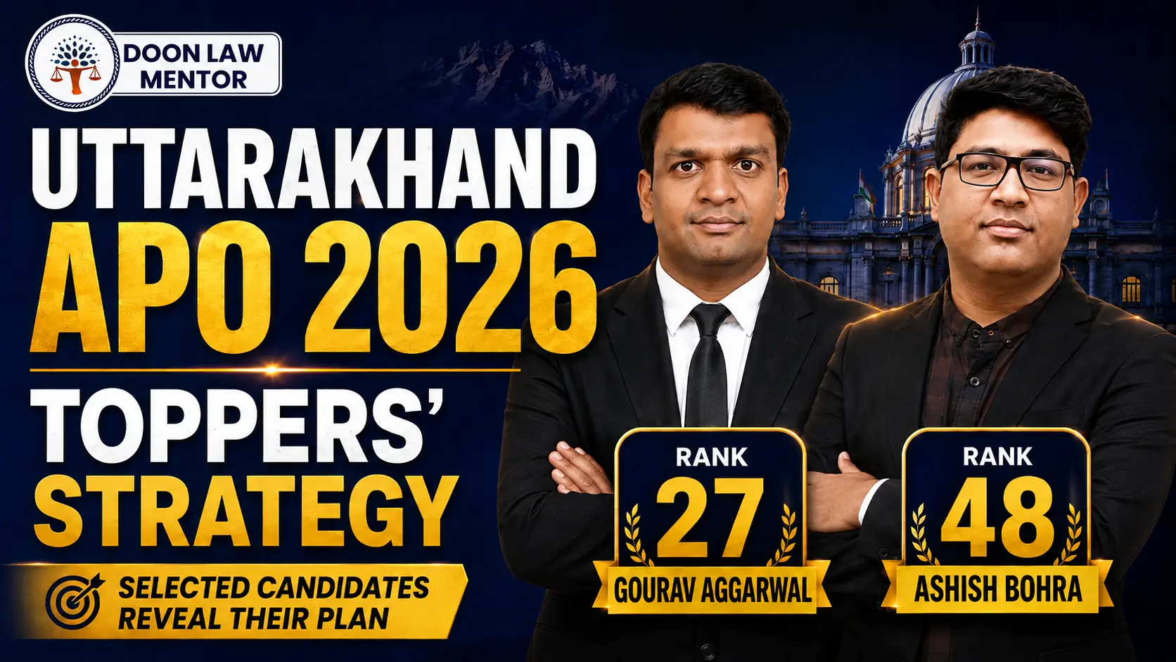 Gourav Agarwal Rank 27 and Ashish Bohra Rank 48