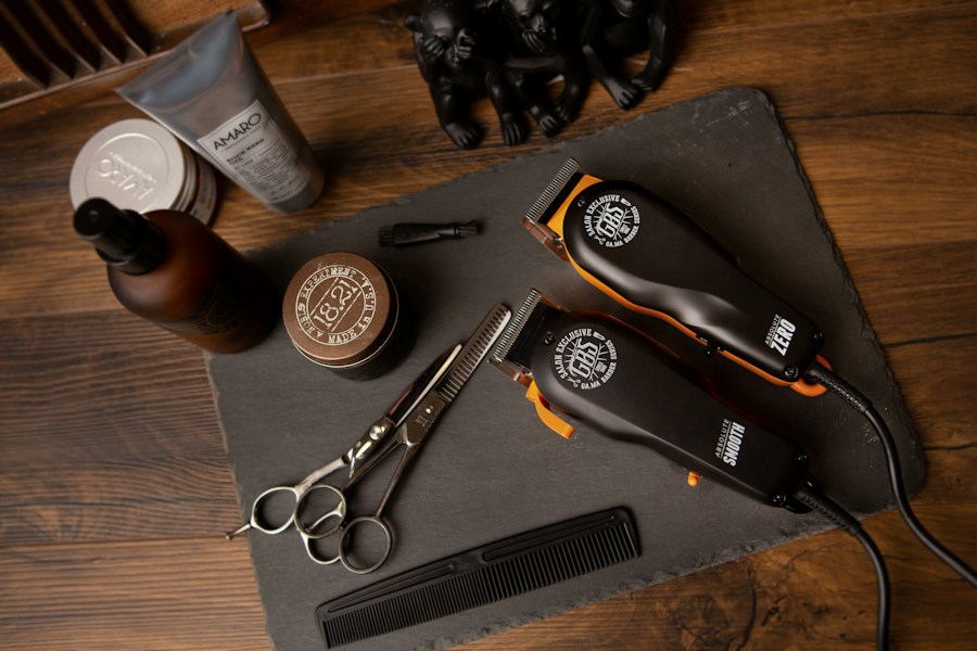 Men's haircut and grooming