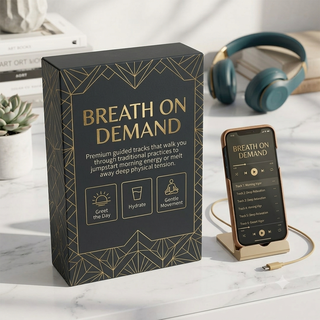 Breath on Demand guided audio pack mockup