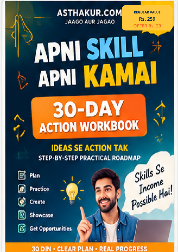 30-Day Online Earning Action Workbook mockup