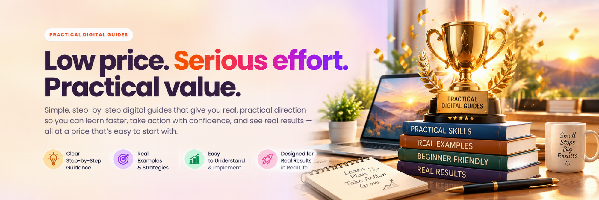 Practical Digital Guides — Low price, serious effort, practical value
