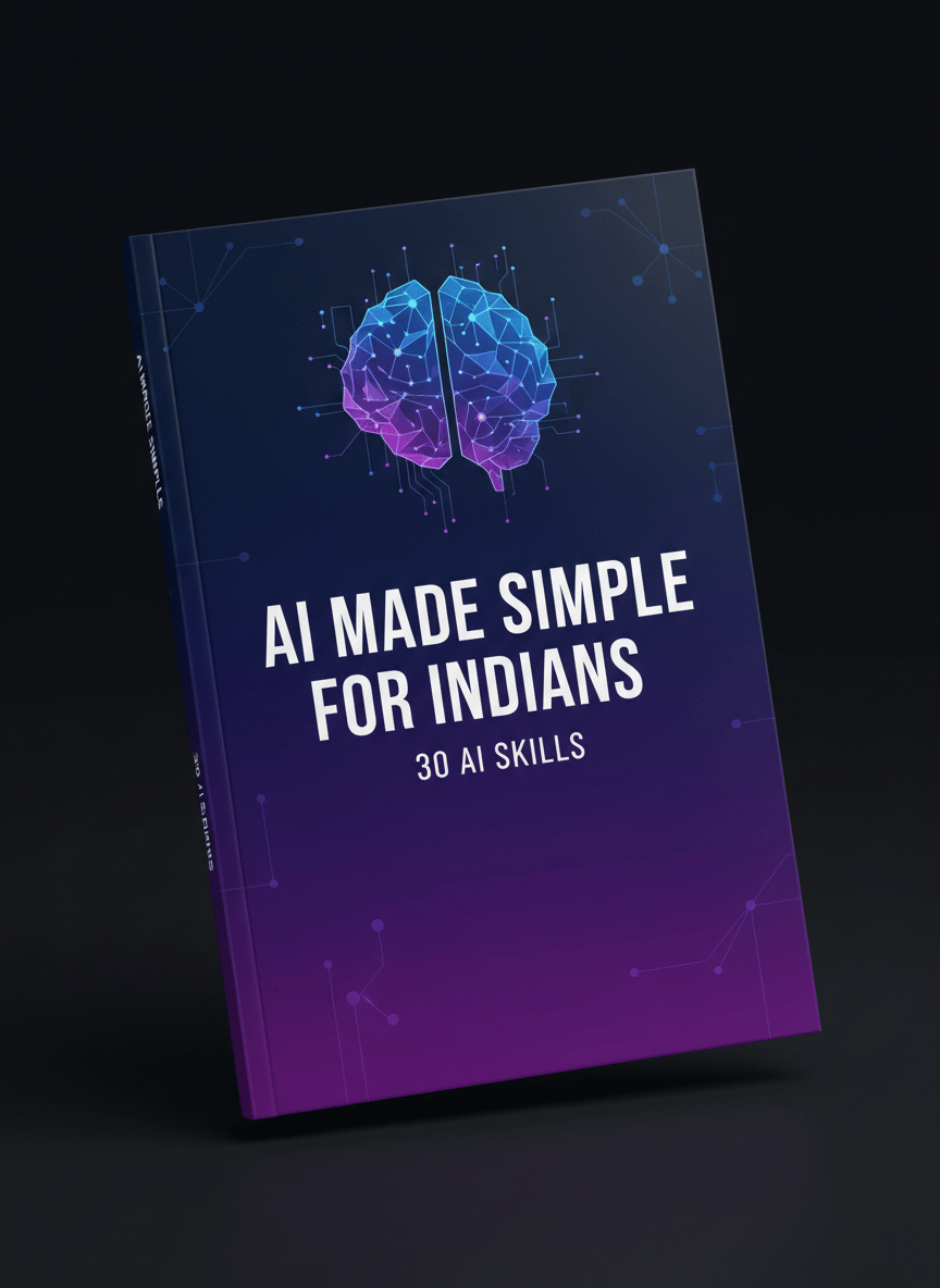 AI Made Simple for Indians — Premium eBook Cover