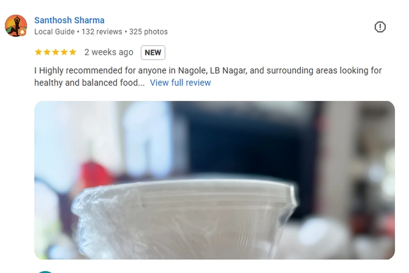 Authentic Google review screenshot from Nourish & Revive