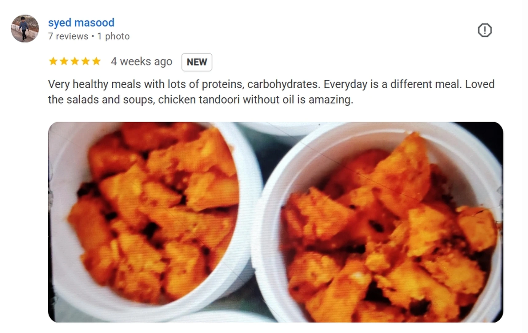 Authentic Google review screenshot from Nourish & Revive