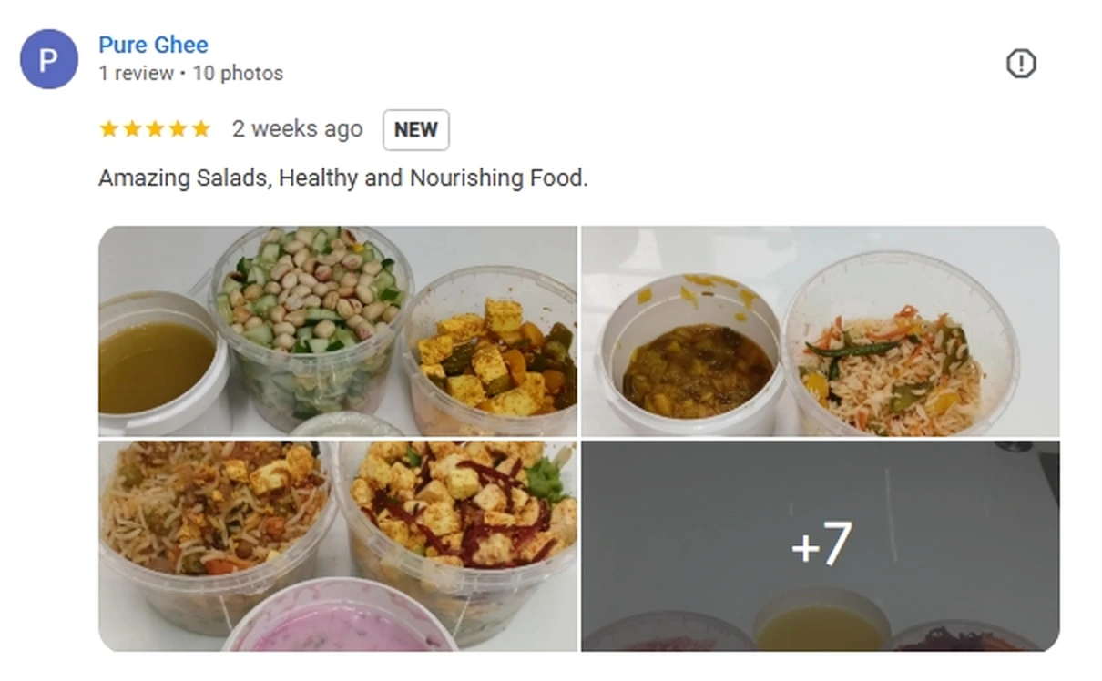 Authentic Google review screenshot from Nourish & Revive