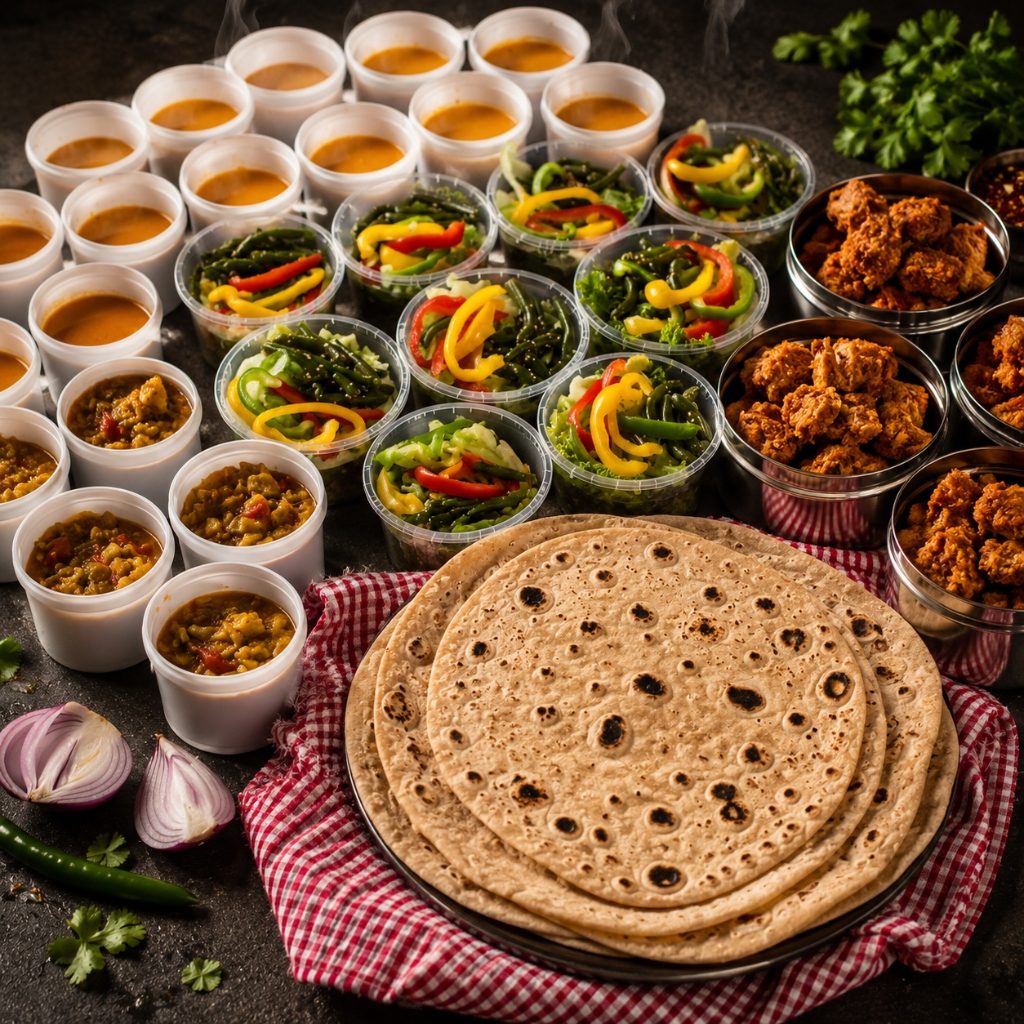 Non-Veg Plan Meal - Fresh Rotis & Chicken