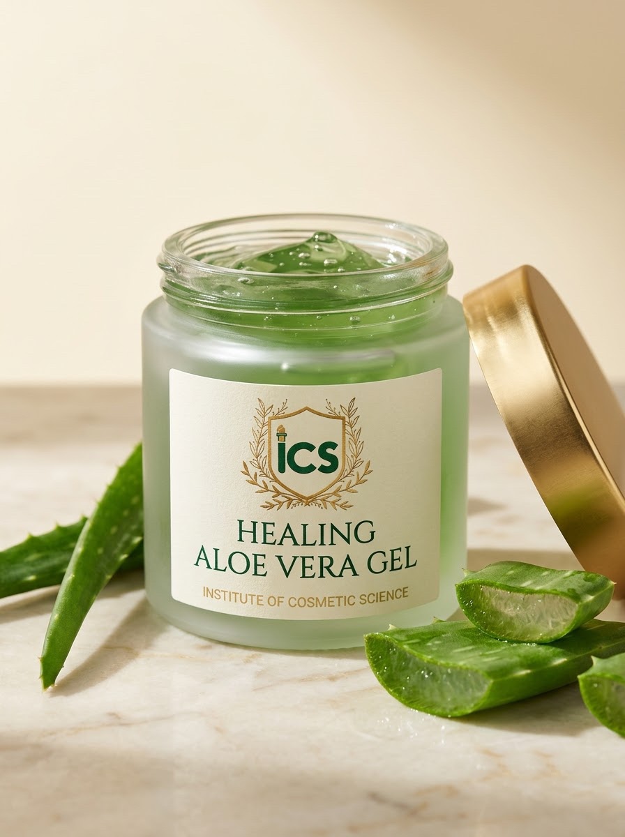 Healing Aloe Vera Gel made in the Diploma in Skincare Formulation