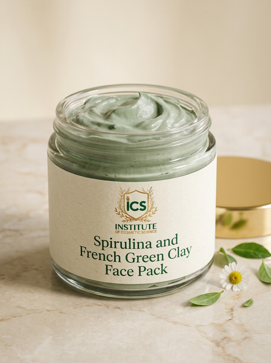 Spirulina and French Green Clay Face Pack
