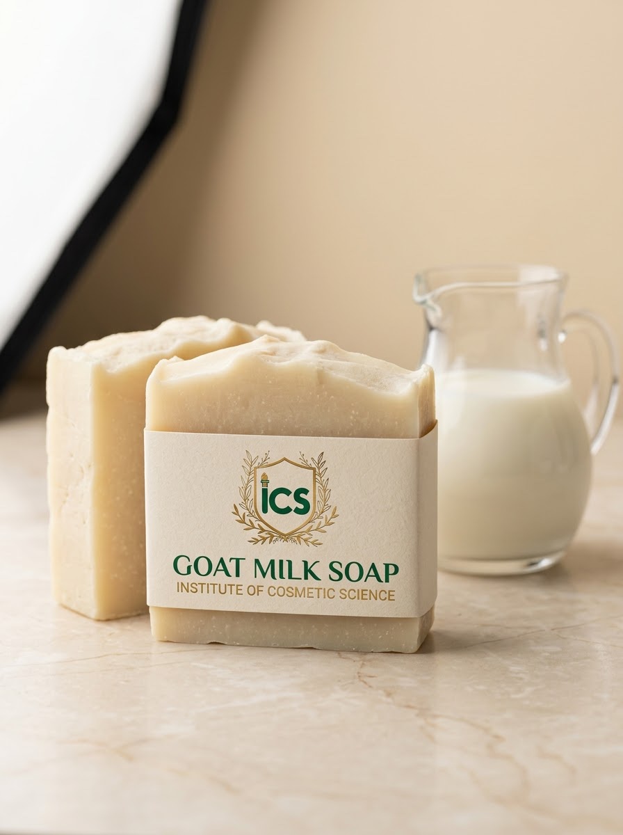 Goat Milk Soap made in the Diploma in Skincare Formulation
