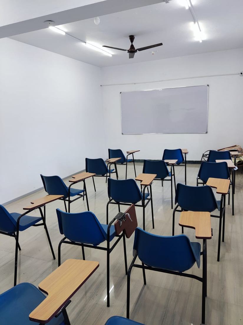 Classroom with whiteboard