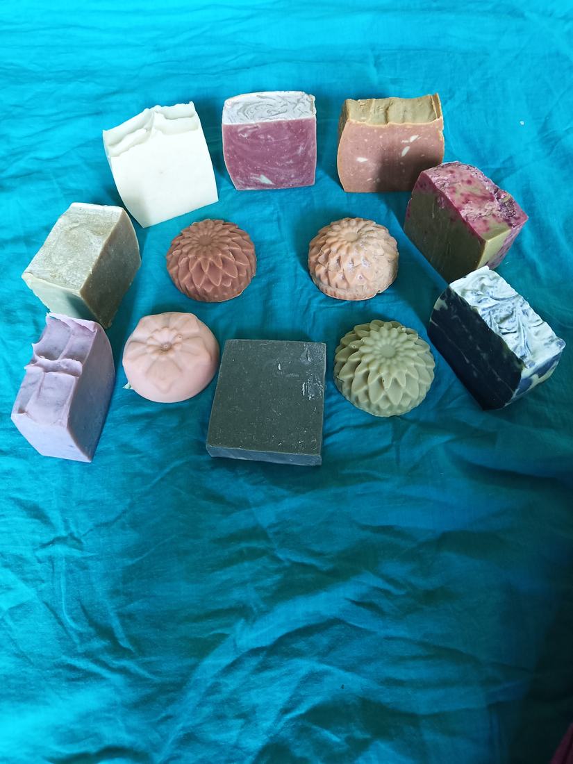 Handmade soaps made by a student