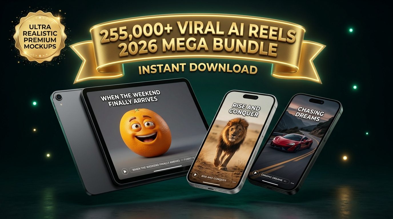 2026 AI Creator Empire 3D Master Mockup
