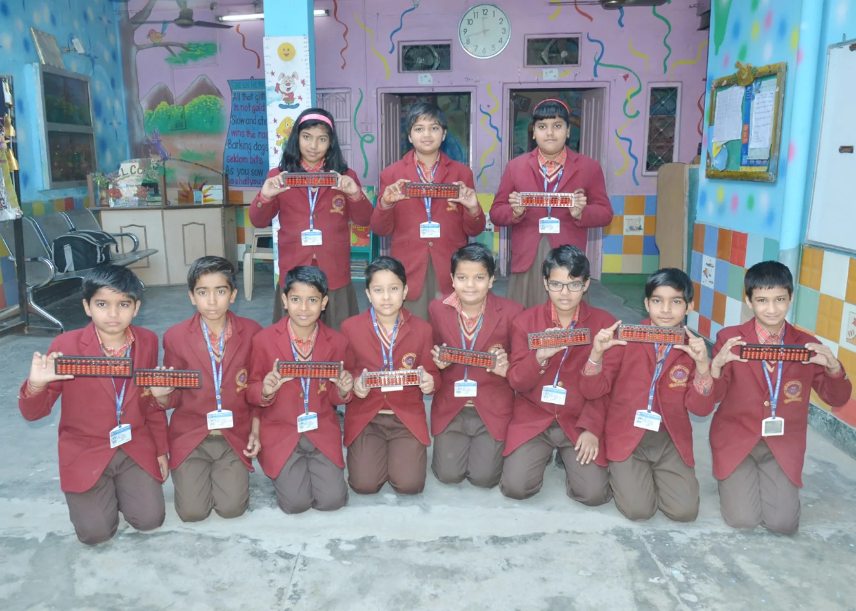 Rocket Study students participating in an Abacus activity