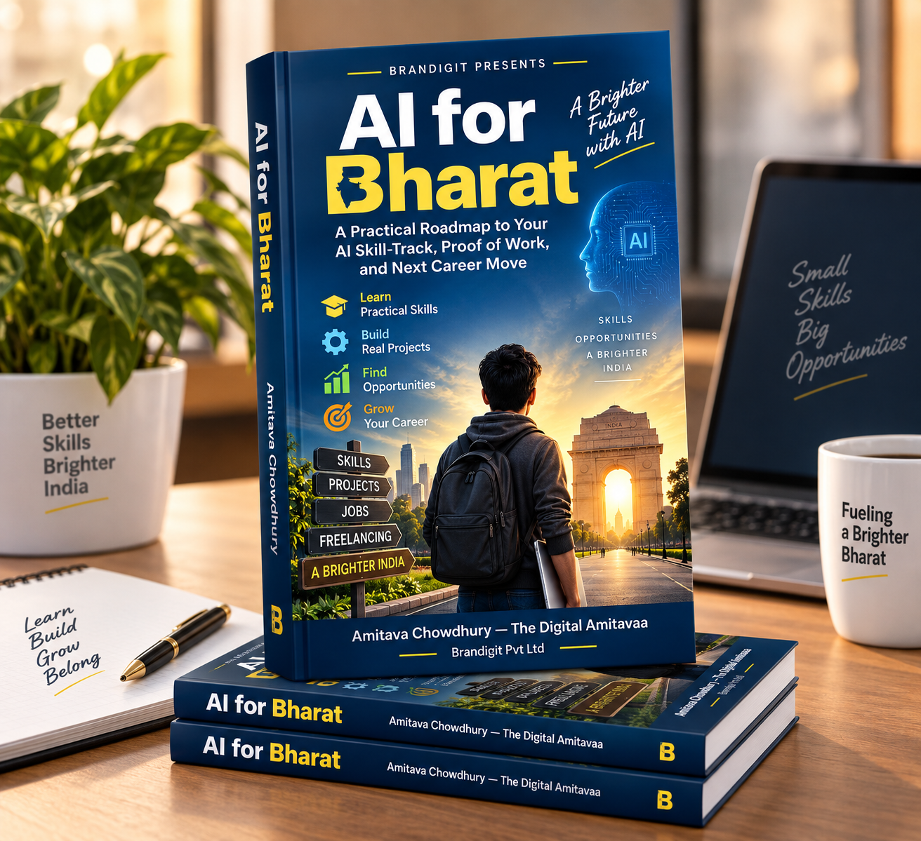 AI for Bharat mockup on marketing materials