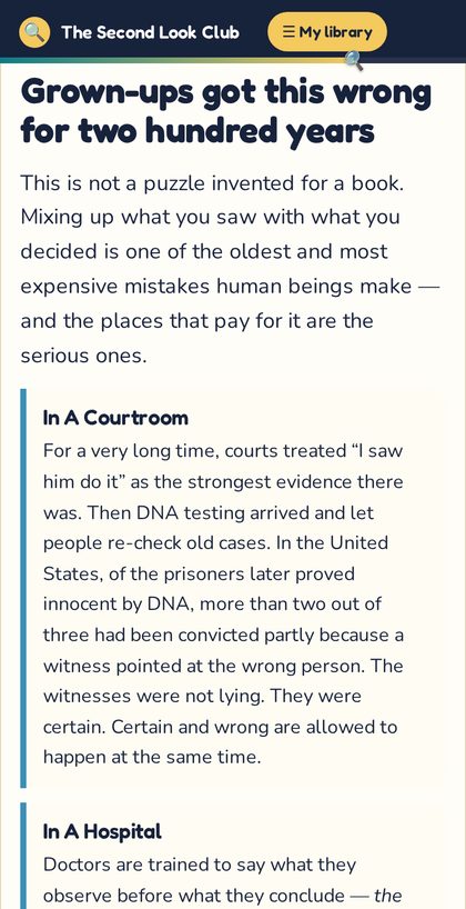 A real-world page with named, dated sources