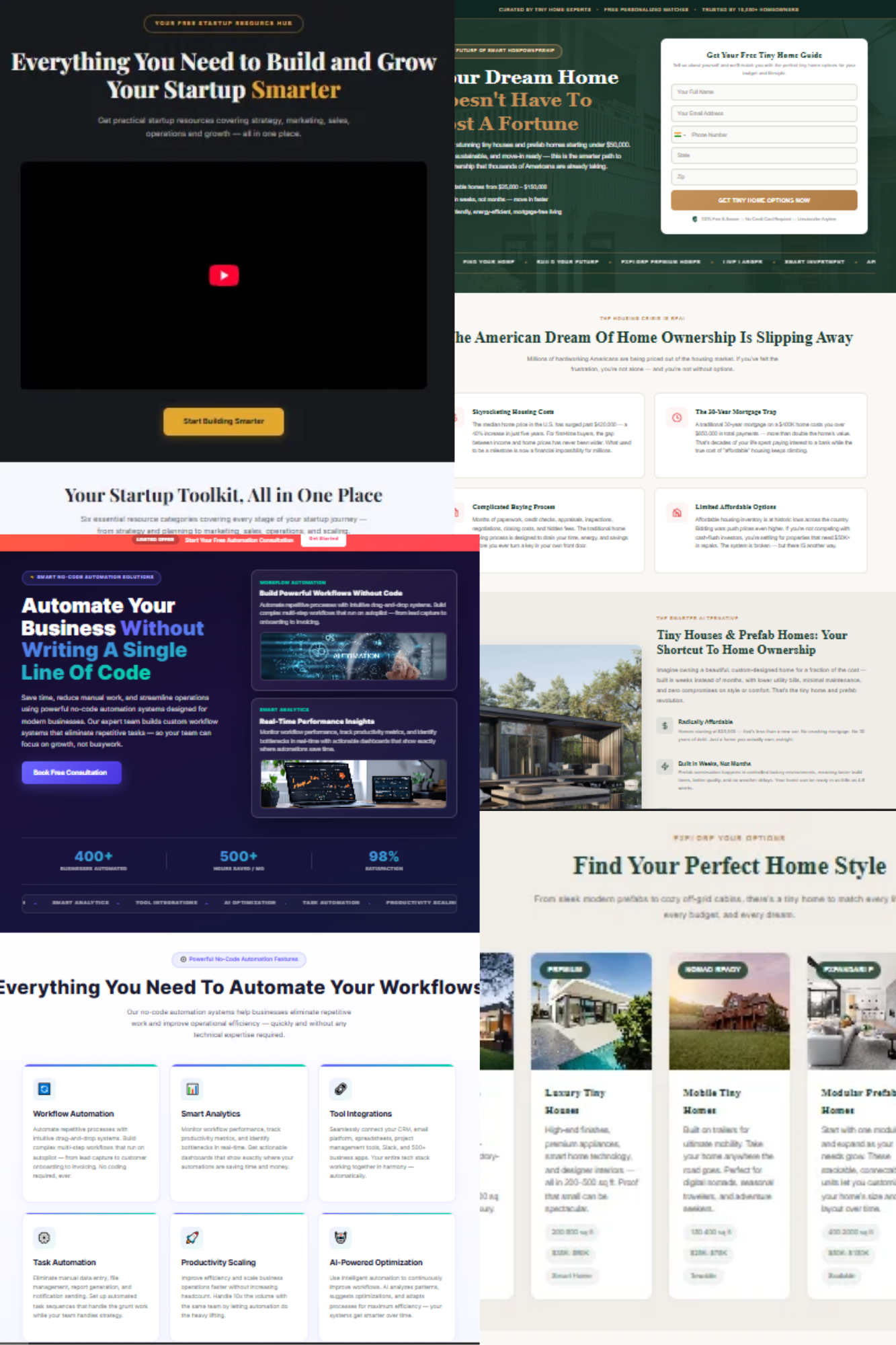Funnel page layout example 3