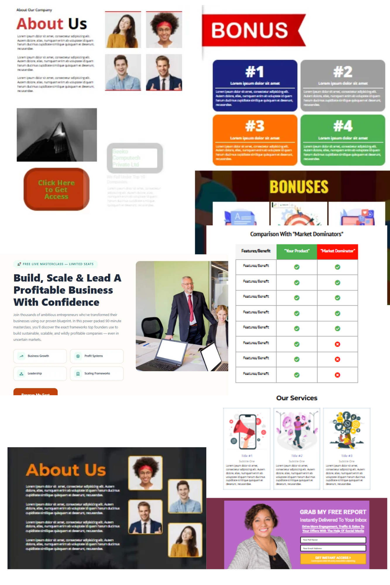 Lead-generation funnel for a no-code automation business