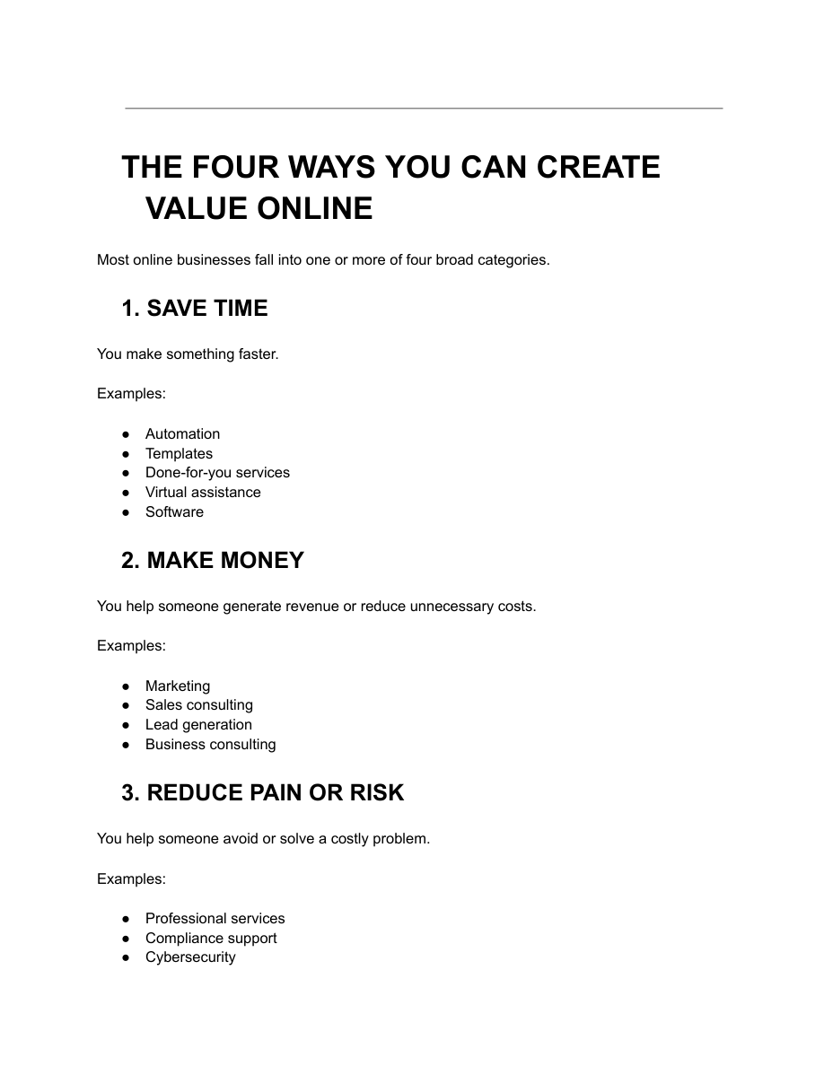Business opportunity framework