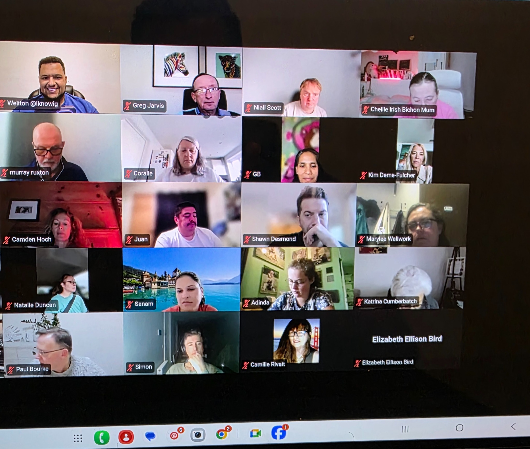 Weliton participating in a live online coaching and implementation call