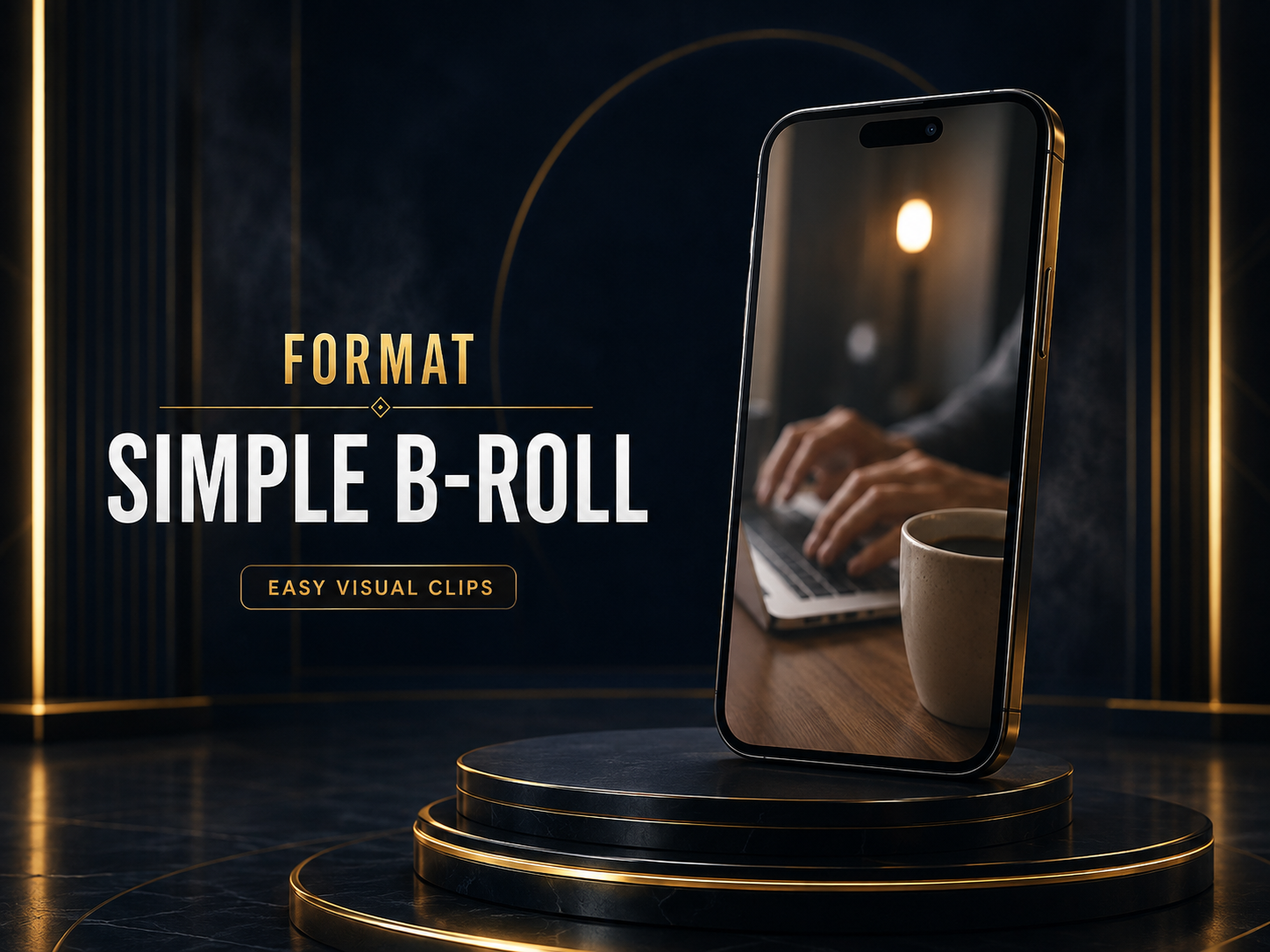 Premium Simple B-Roll short-video format mockup