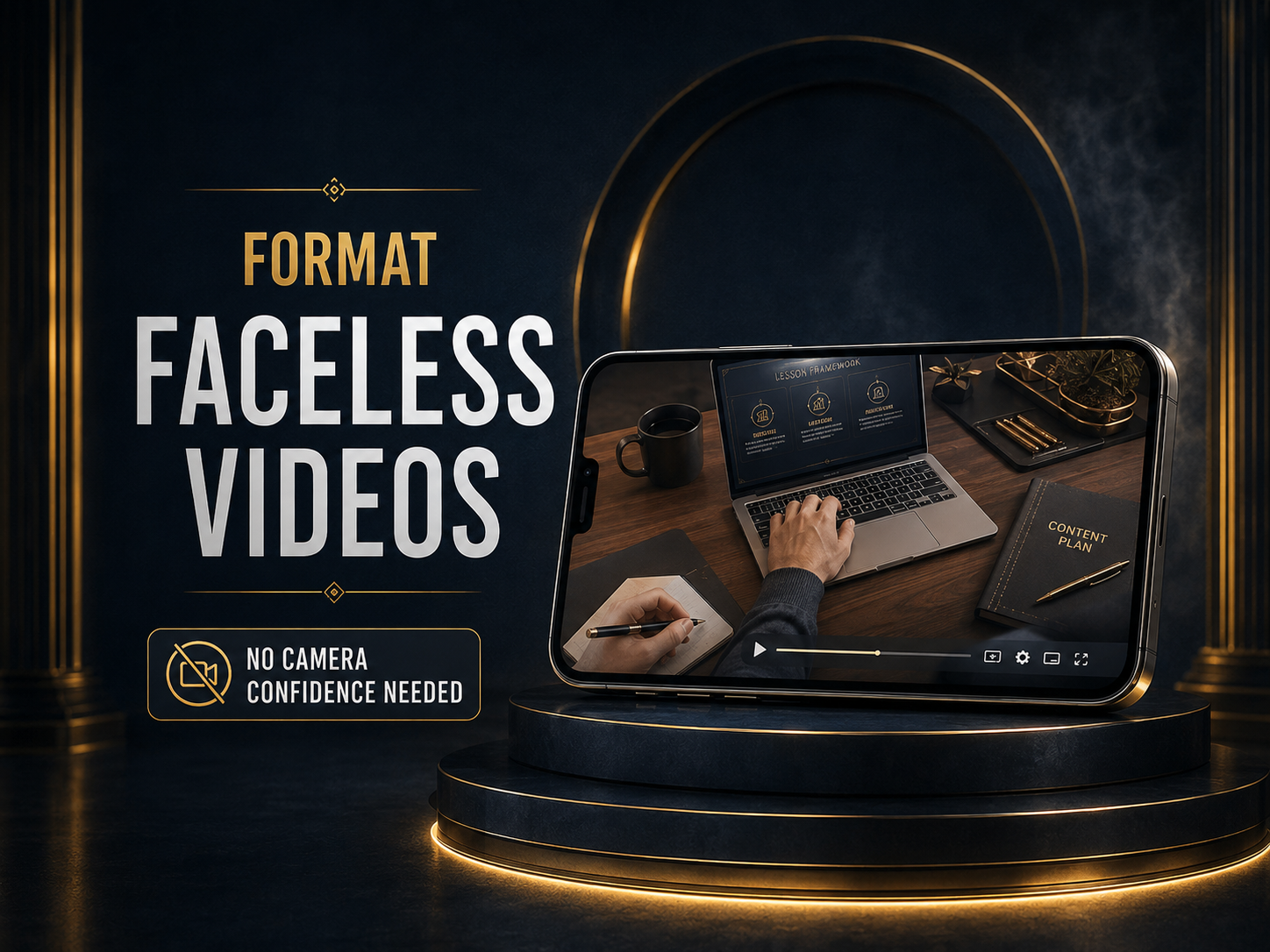 Premium Faceless Videos short-video format mockup