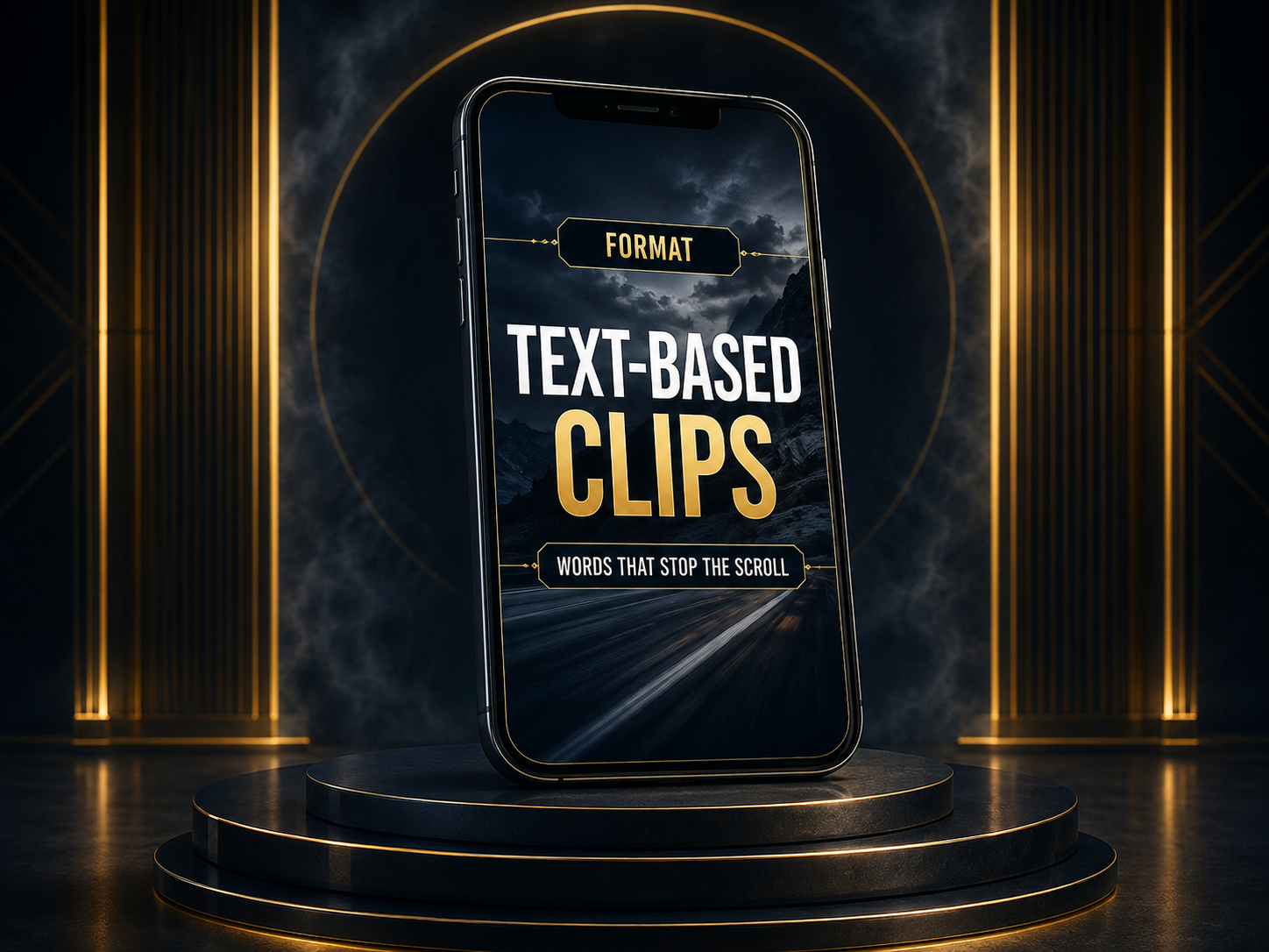 Premium Text-Based Clips short-video format mockup
