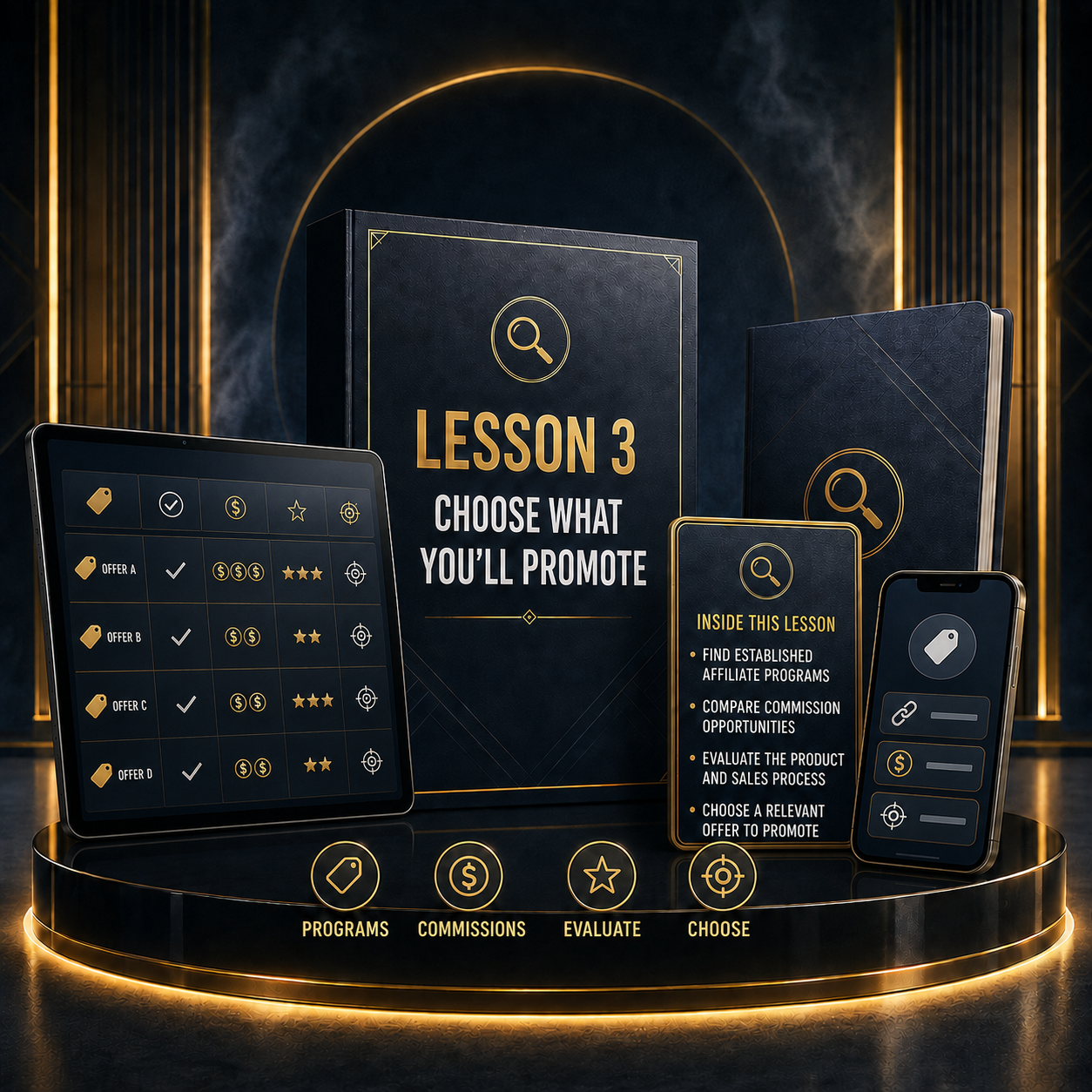 Lesson 3 Choose What You Will Promote premium mockup