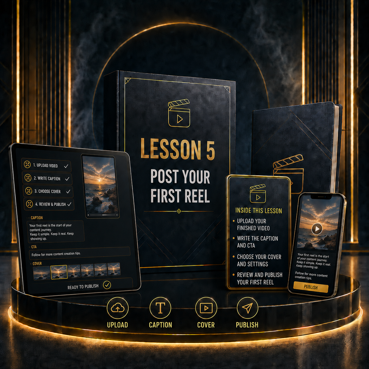 Lesson 5 Post Your First Reel premium mockup
