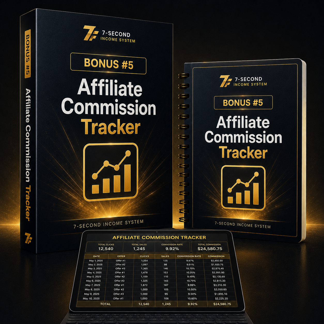 Affiliate Commission Tracker bonus mockup