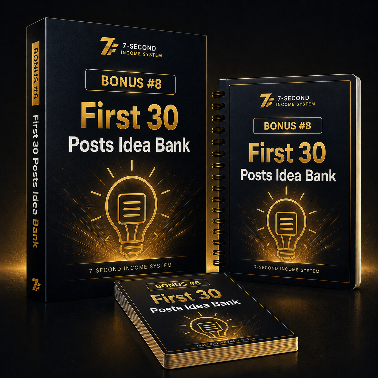 First 30 Posts Idea Bank bonus mockup