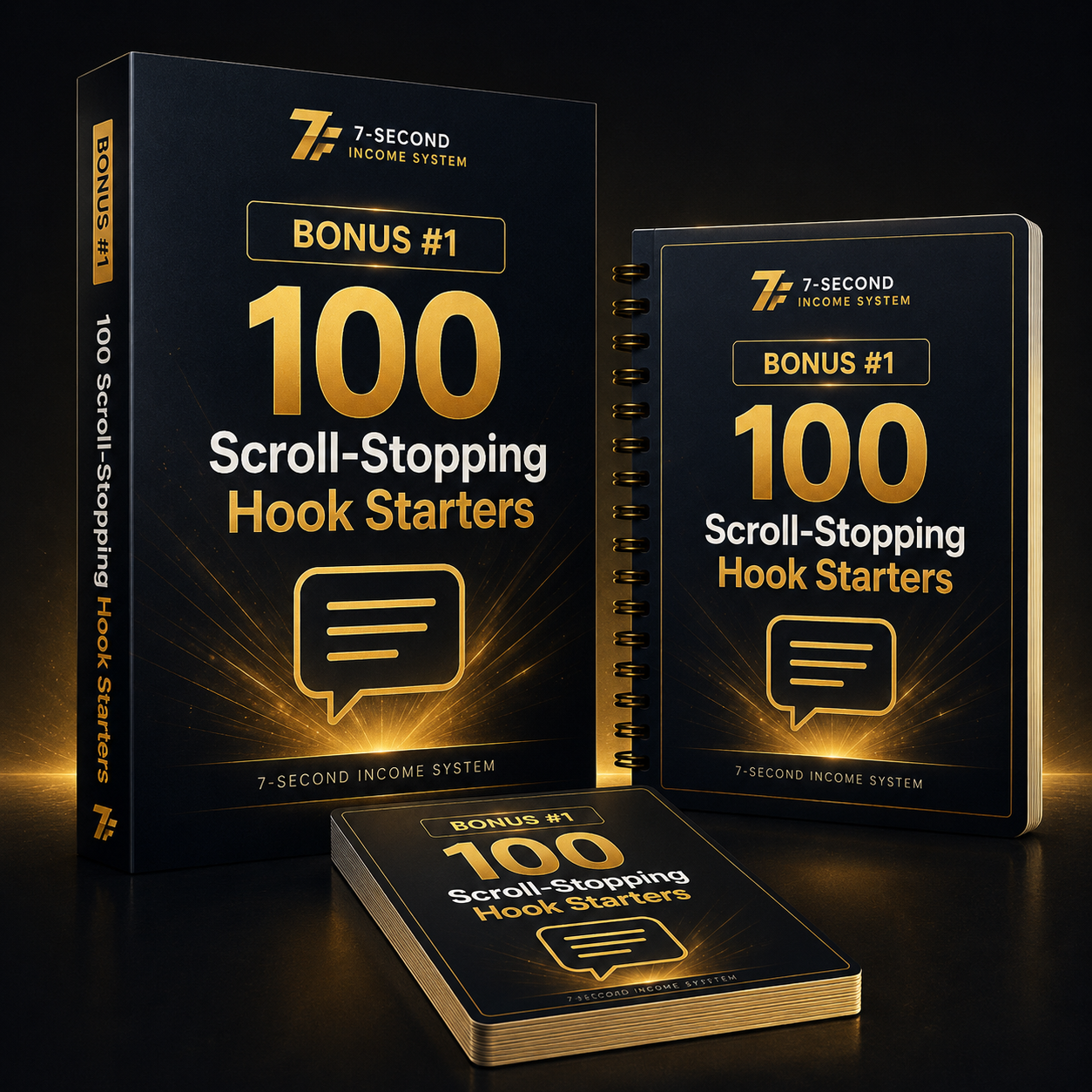 100 Scroll-Stopping Hook Starters bonus mockup
