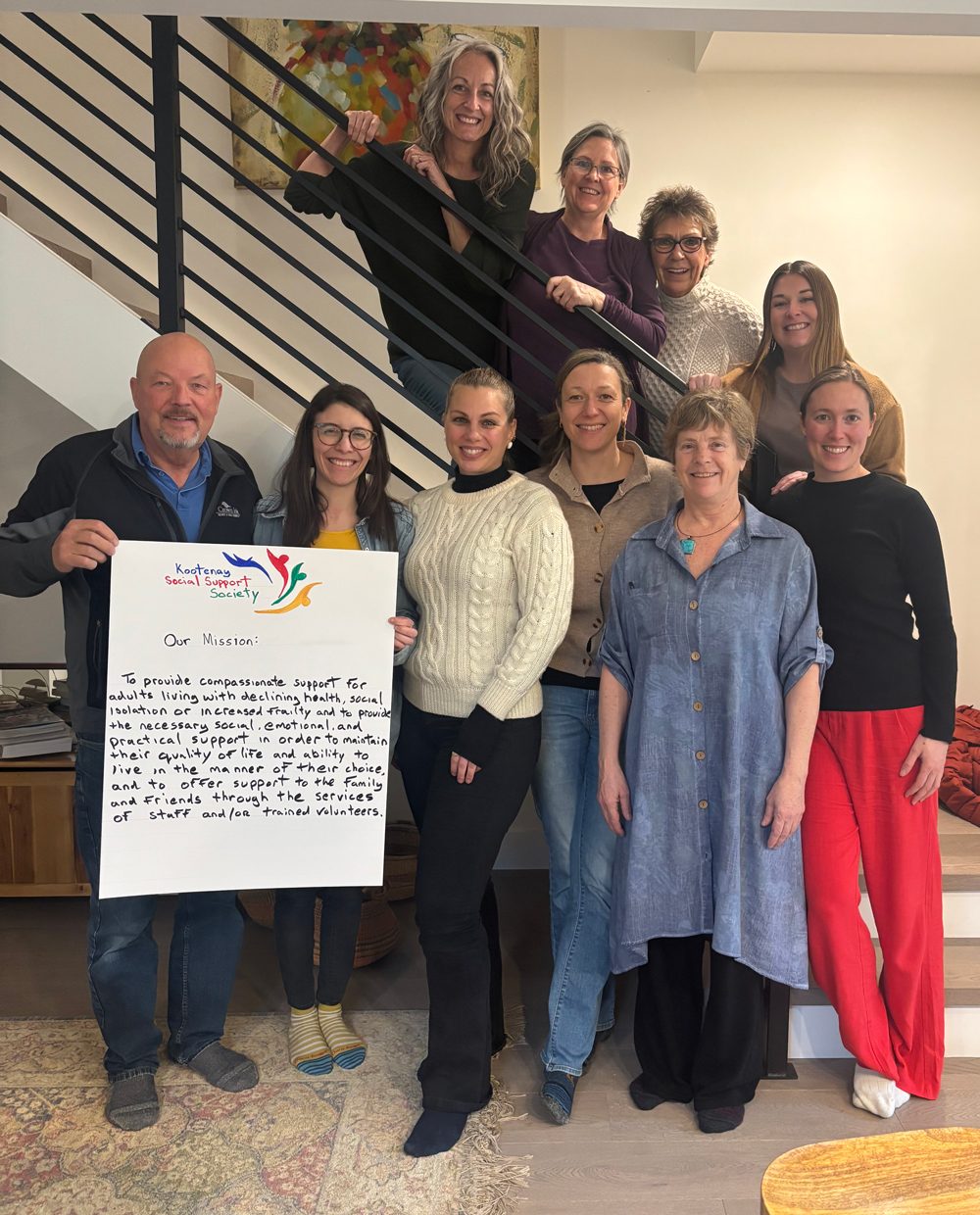 The KSSS staff team across the Kootenays