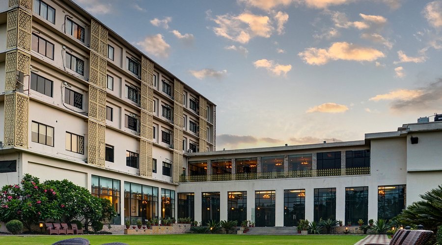 Residences at dusk