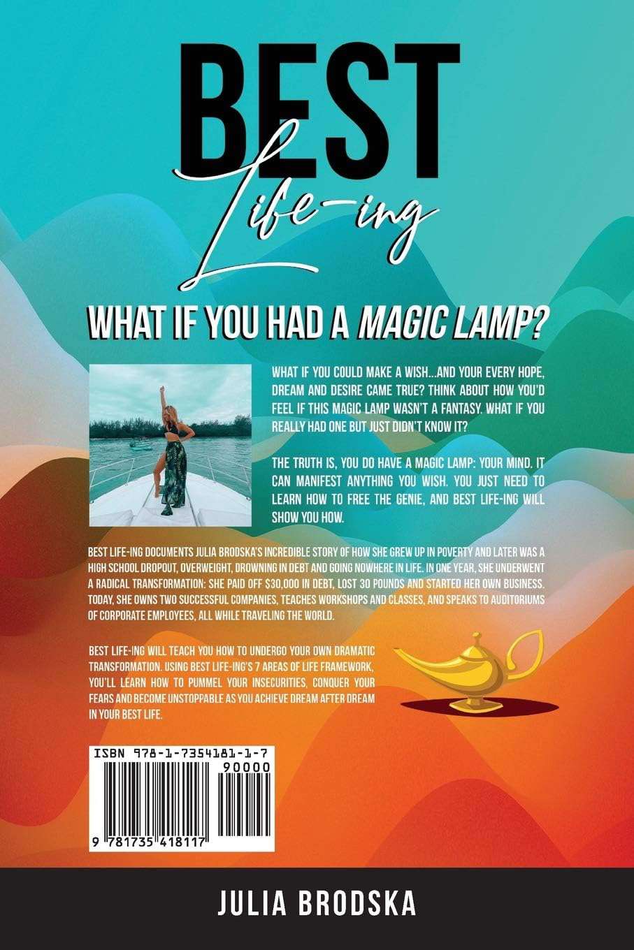 Back cover of Best Life-ing by Julia Brodska