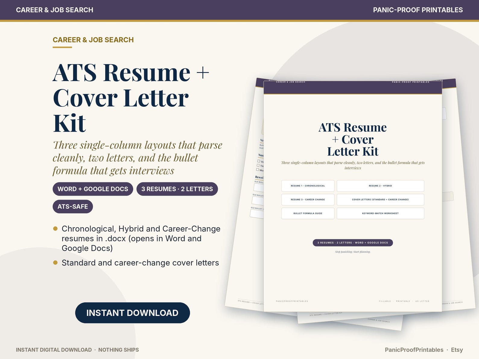 ATS Resume & Cover Letter Kit cover
