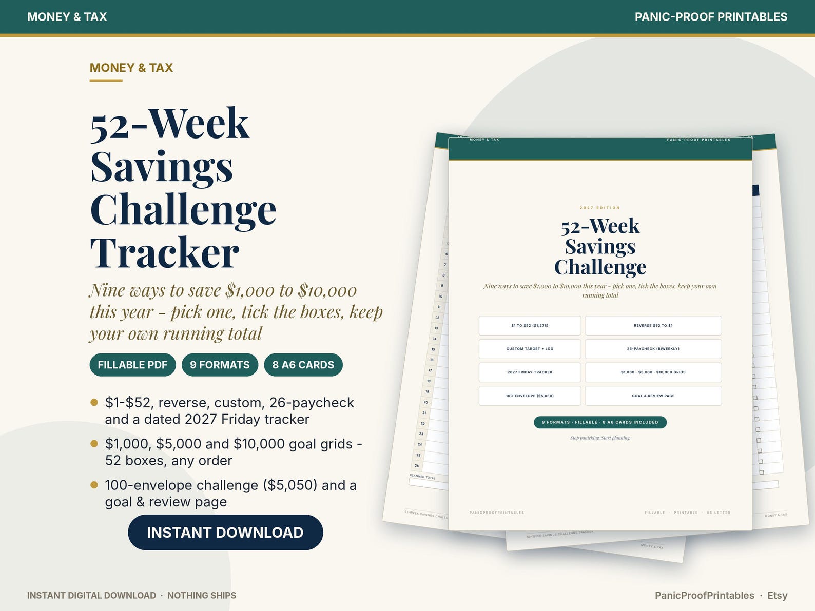 52-Week Savings Challenge cover