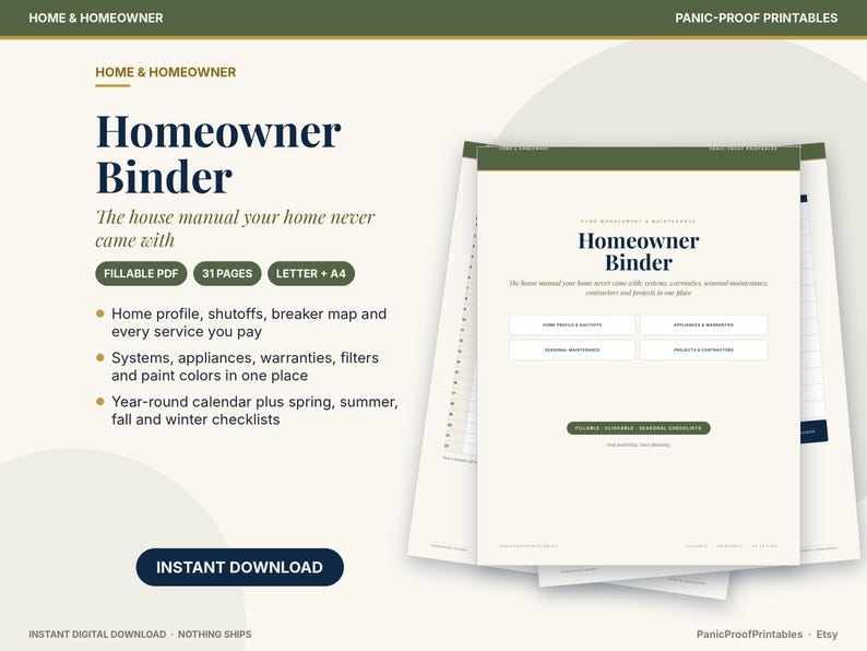 Home & Homeowner collection cover: Homeowner Binder