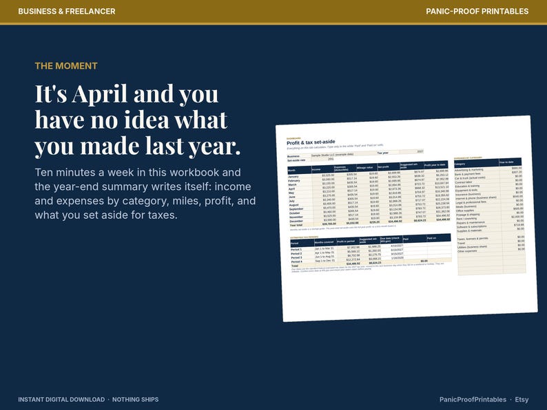 Small Business Bookkeeping Spreadsheet page 3