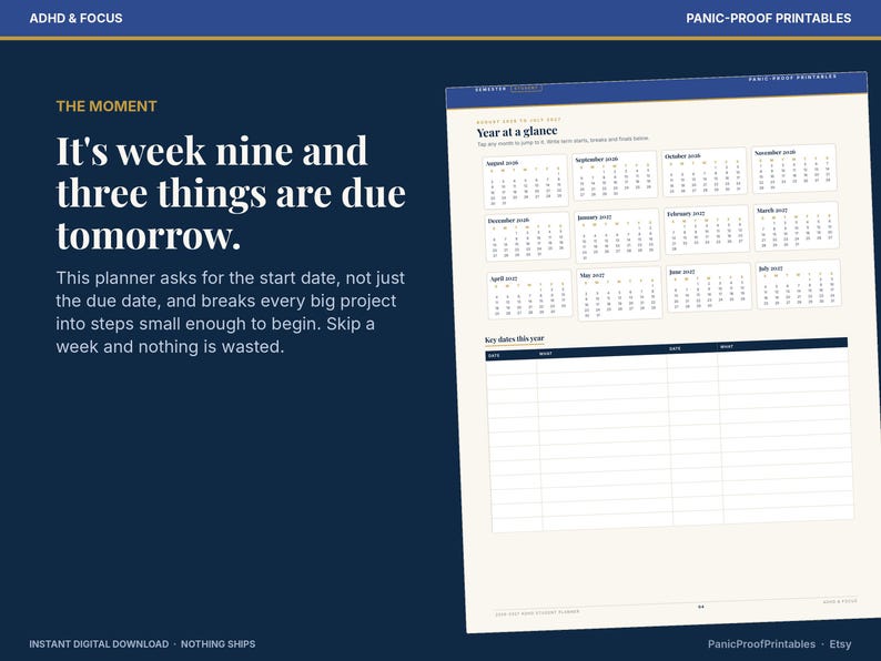 2026-2027 ADHD Student Planner page 3