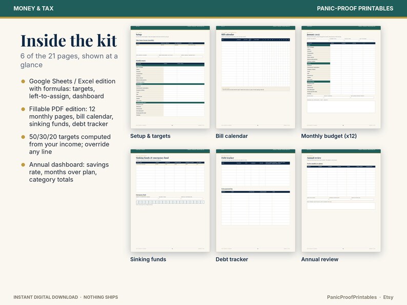 2027 Budget Planner page 4