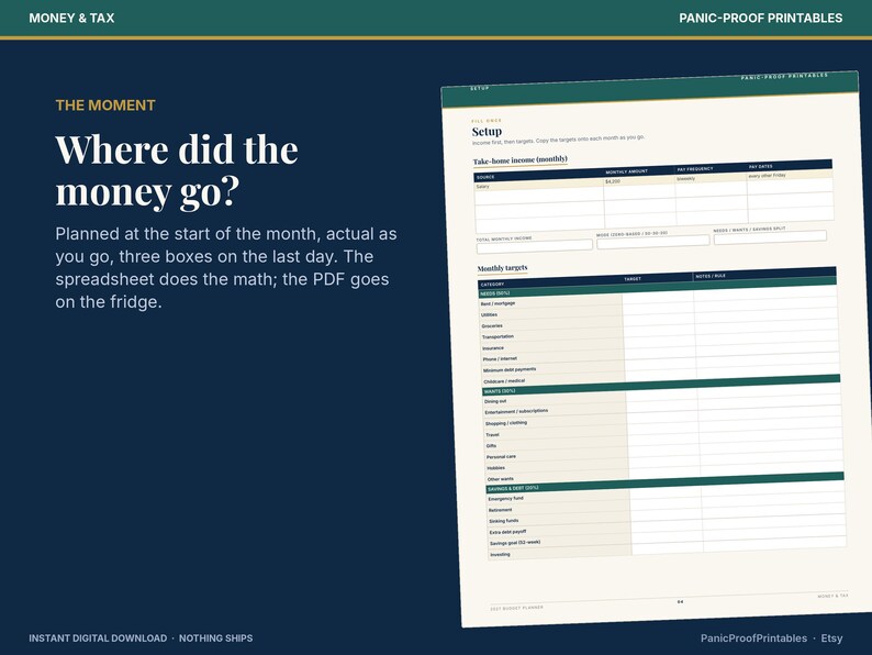 2027 Budget Planner page 3