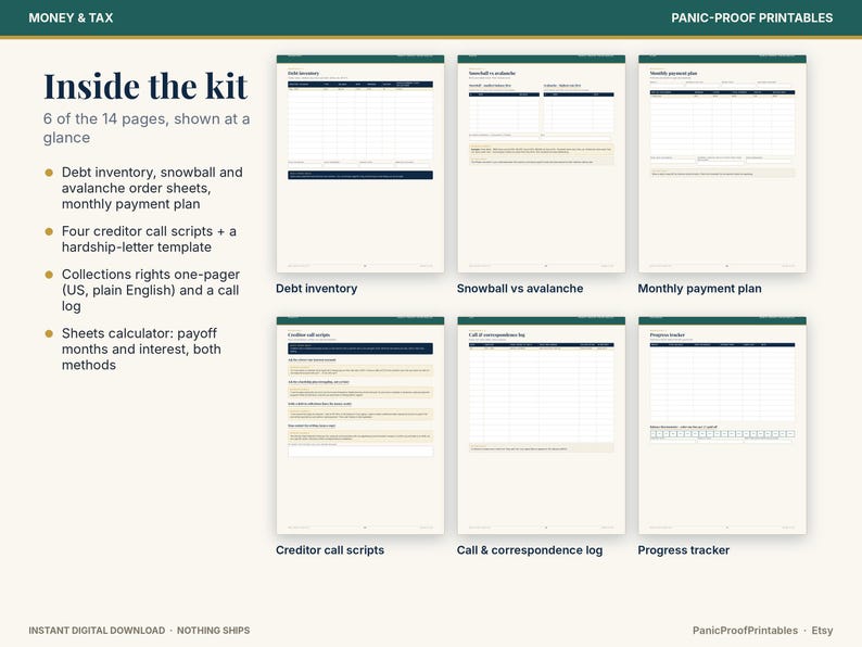 Debt Payoff Planner page 4