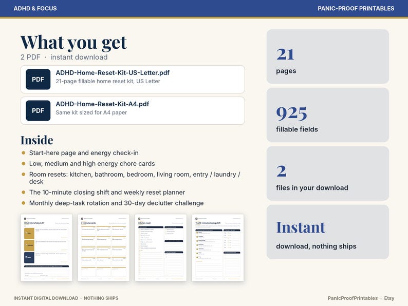ADHD Home Reset Kit page 2