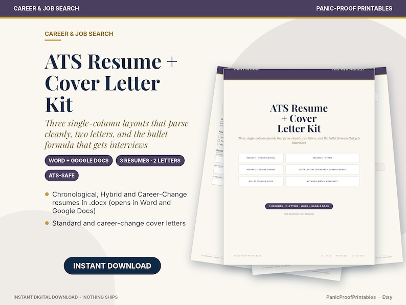 ATS Resume & Cover Letter Kit