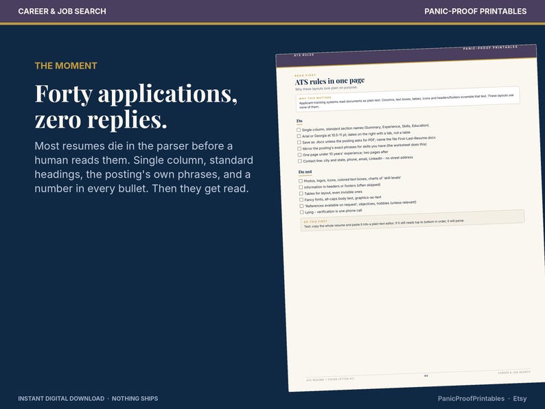 ATS Resume & Cover Letter Kit page 3