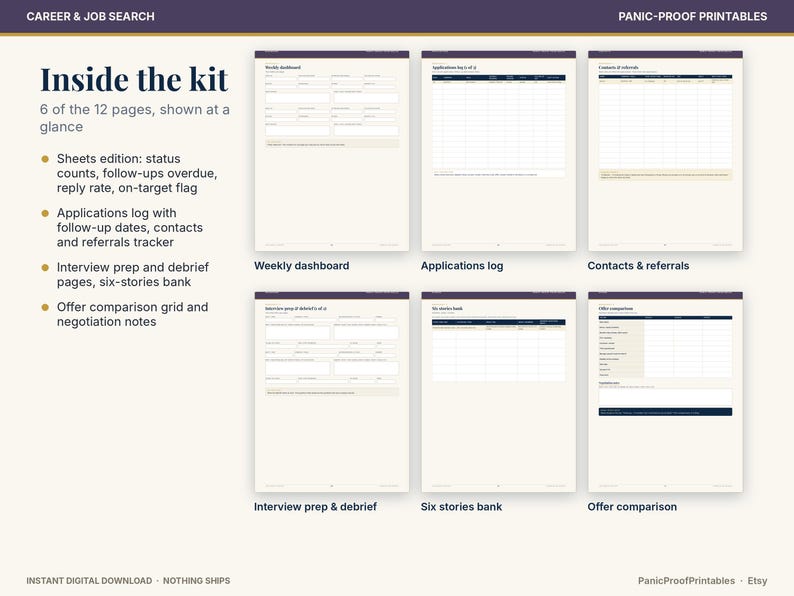Job Search Tracker page 4