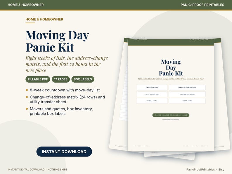 Moving Day Binder