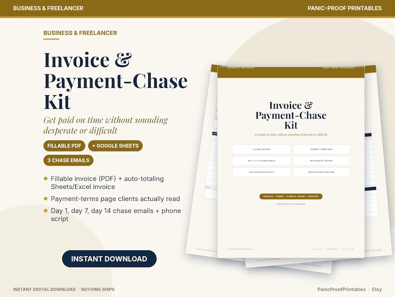 Freelance Invoice & Payment-Chase Kit