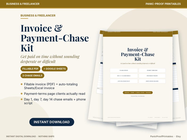 Freelance Invoice & Payment-Chase Kit