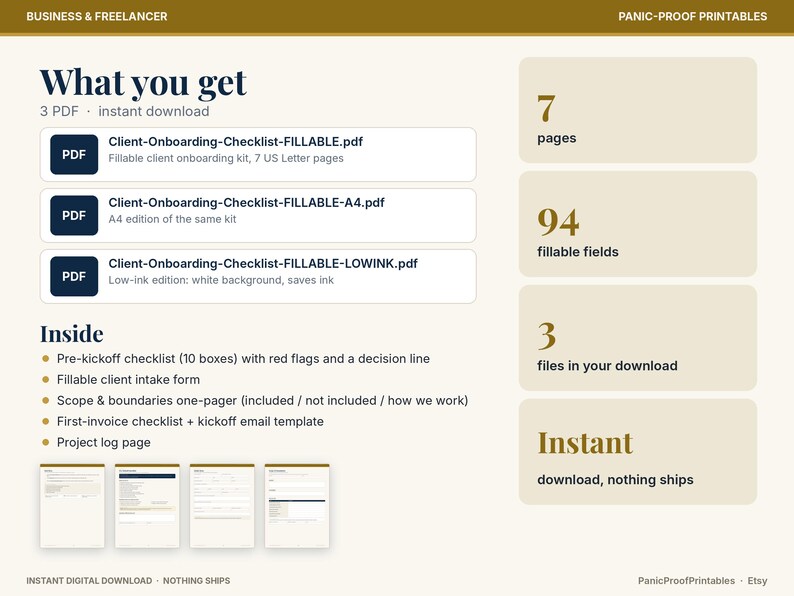 Client Onboarding Checklist page 2